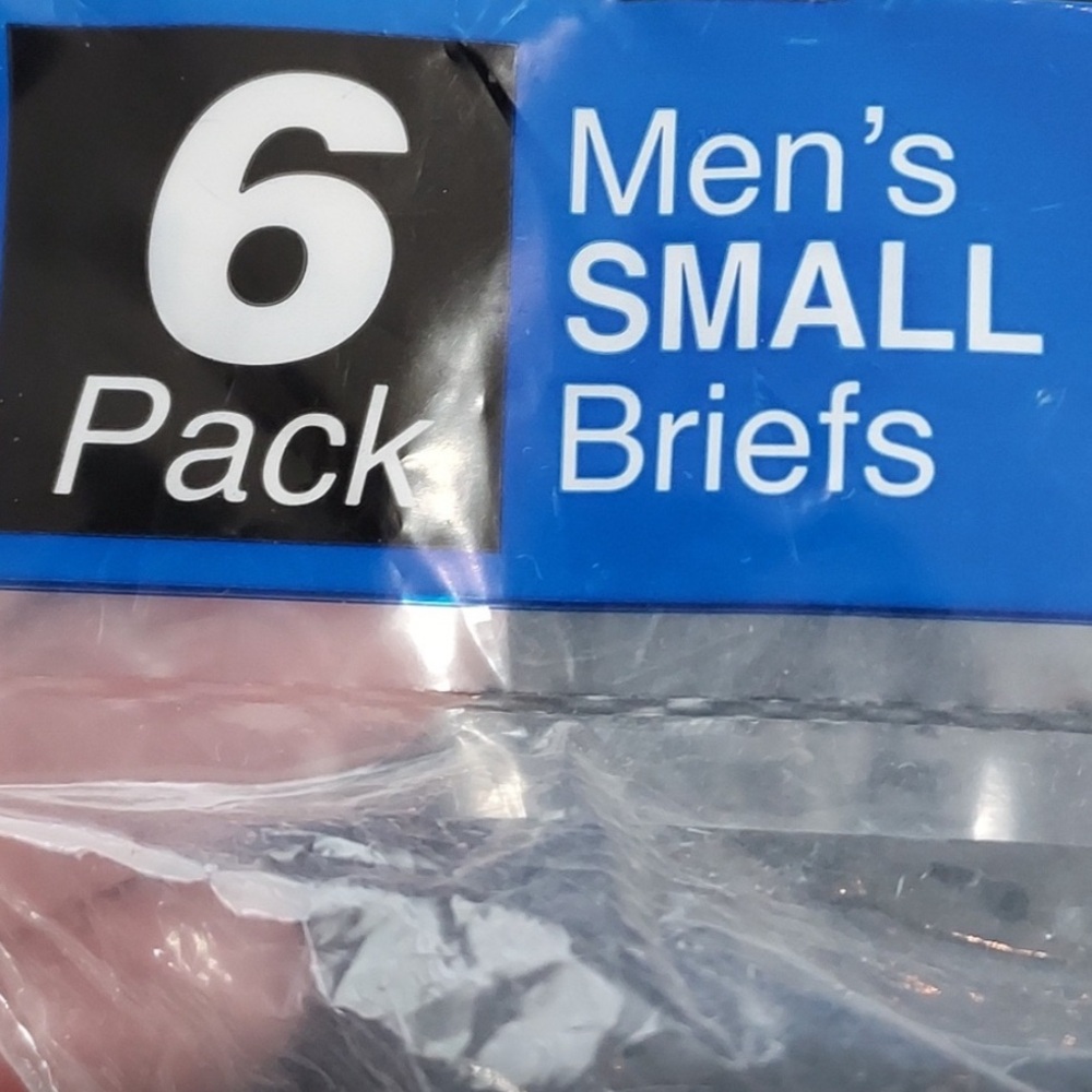 6 pairs Gildan White Briefs - Small